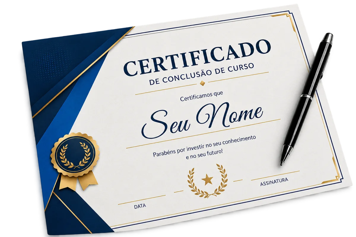 Modelo de certificado de conclusão do curso